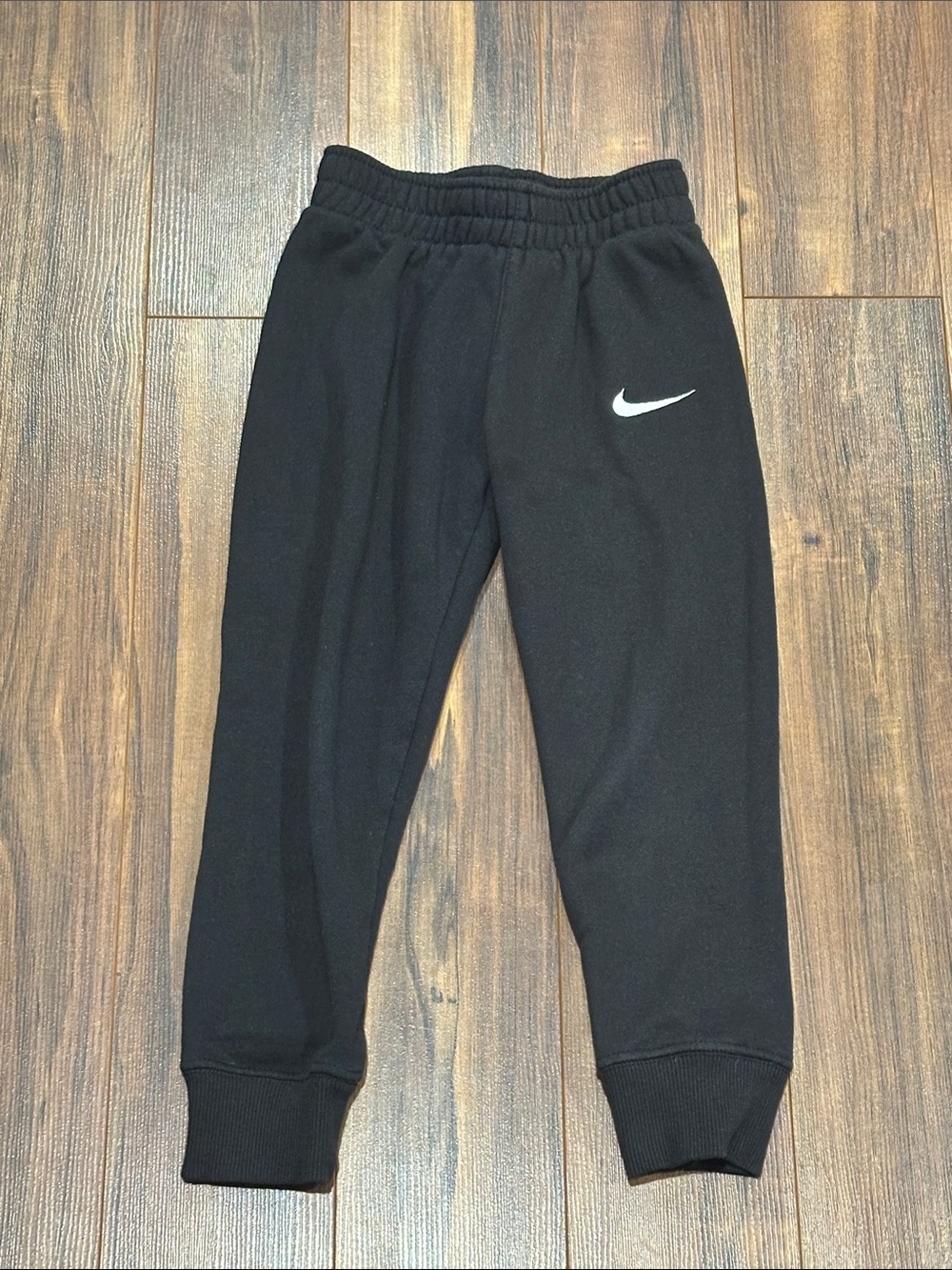 Nike Black Jogger Sweatpants with White Swoosh